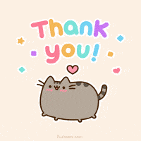 thank you so much laughing GIF by Pusheen