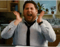 happy jonah hill GIF