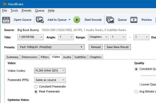 Screenshot of Windows GUI